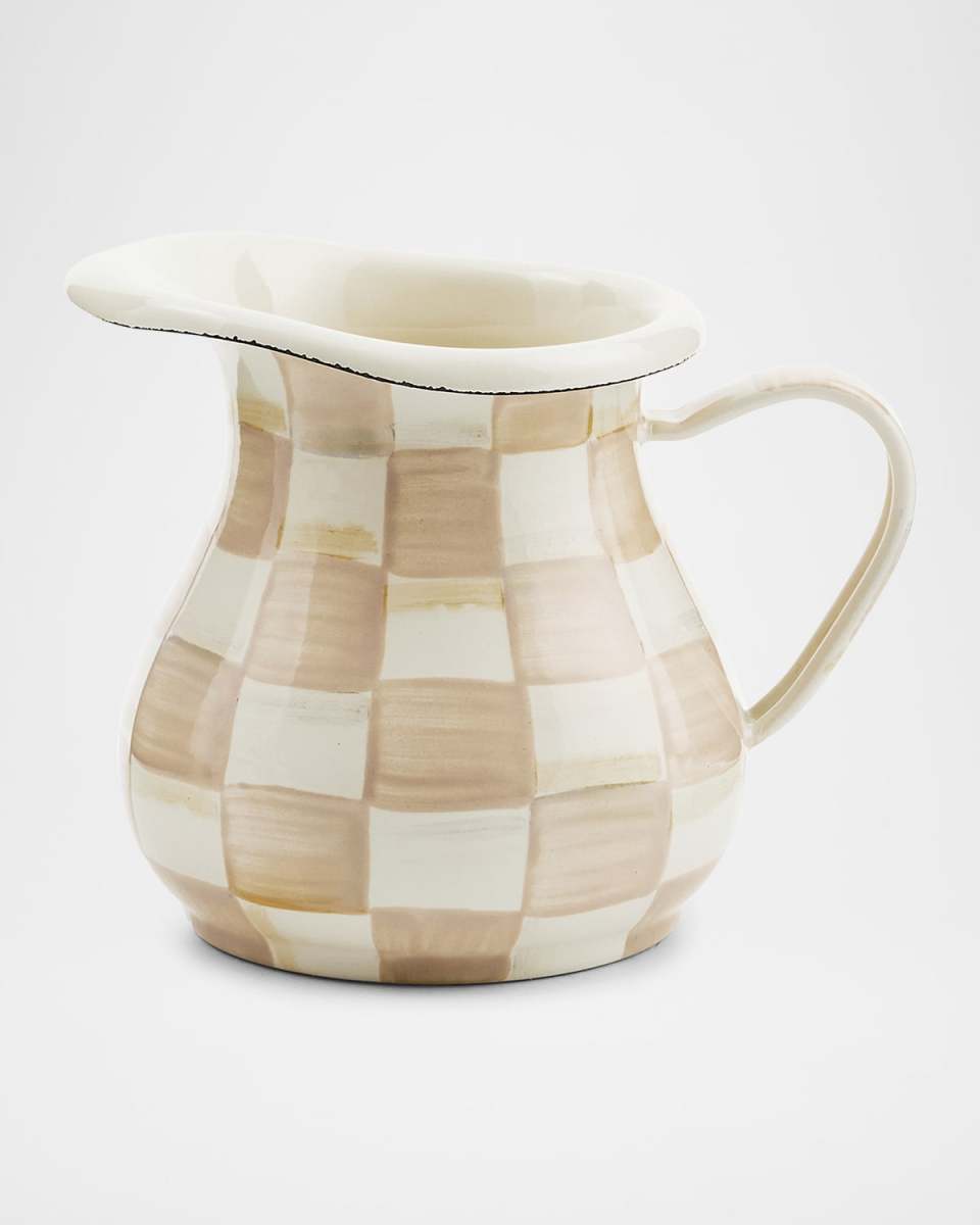 Mocha Check Creamer